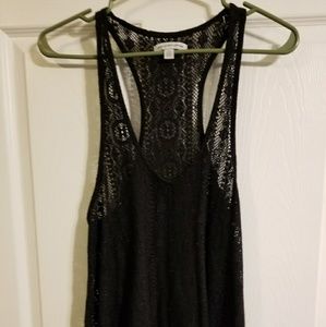 Lace racer back tank